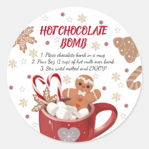 Sticker à bombe chocolat chaud