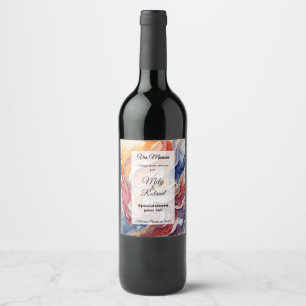 Sticker a bottle of wine