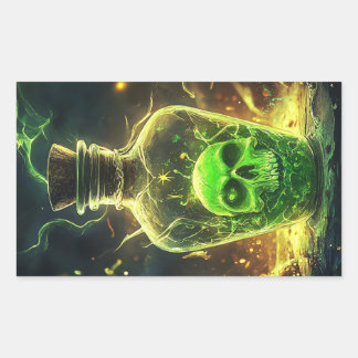 Sticker à bouteille de poison