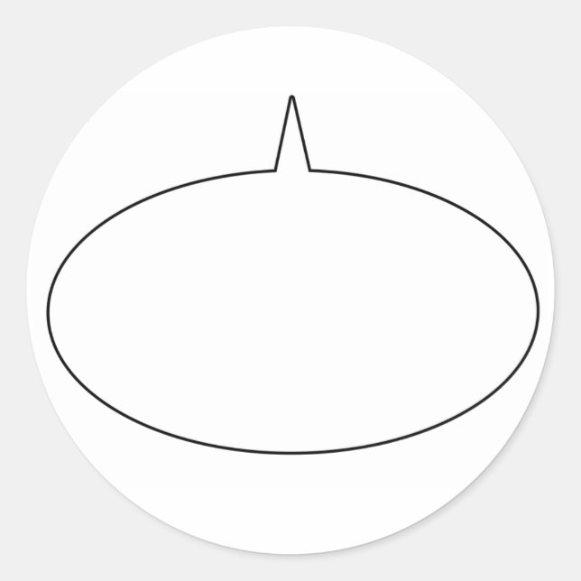 Sticker à bulle de parler (Devant)