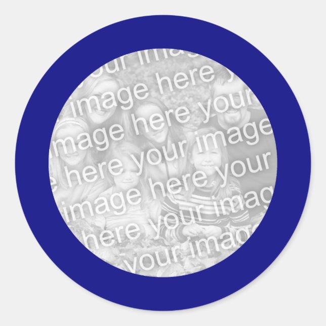 Sticker à cadre bleu (Devant)