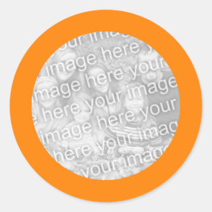 Sticker à cadre orange