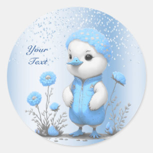 Sticker à canard bleu