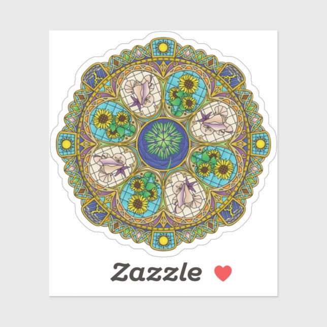 Sticker à contours Été Nouveau (Feuille)