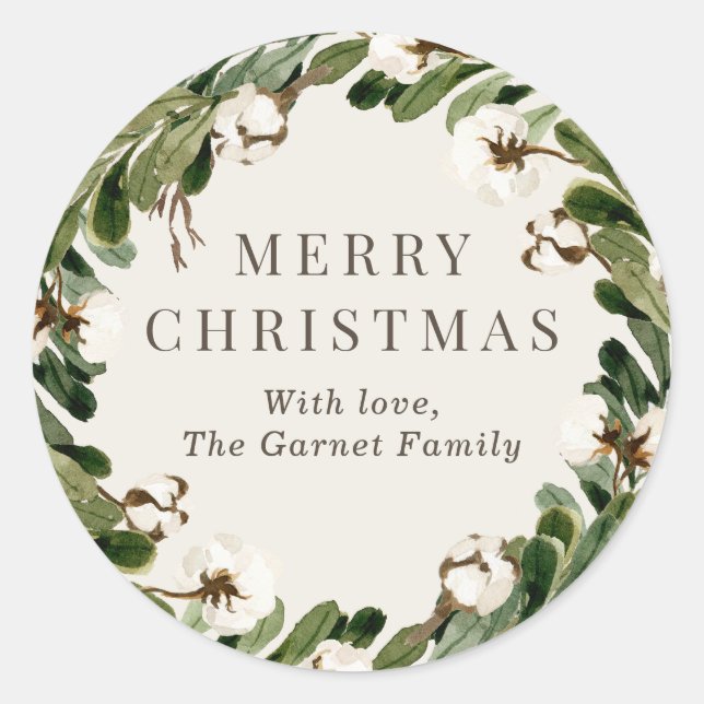 Sticker à couronne de coton (Devant)