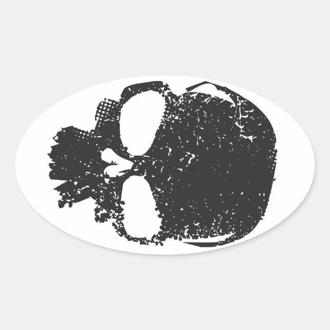 Sticker à crâne Delta (Devant)