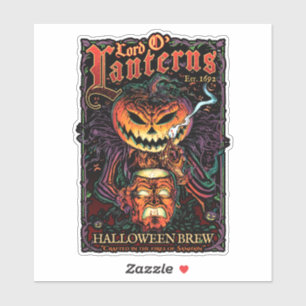Sticker à découpe de laine Lord O’Lanterns - Hallo