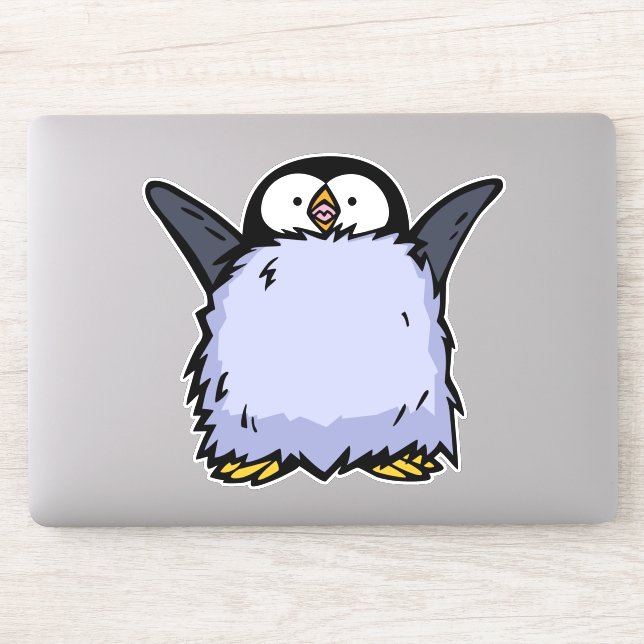 Sticker à découpe rapide pour poule de pingouin (Ordinateur)