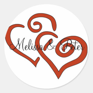 Sticker à double coeur