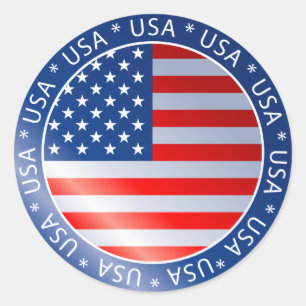 Sticker à drapeau américain