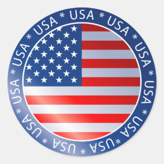 Sticker à drapeau américain