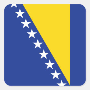Sticker à drapeau de Bosnie-Herzégovine