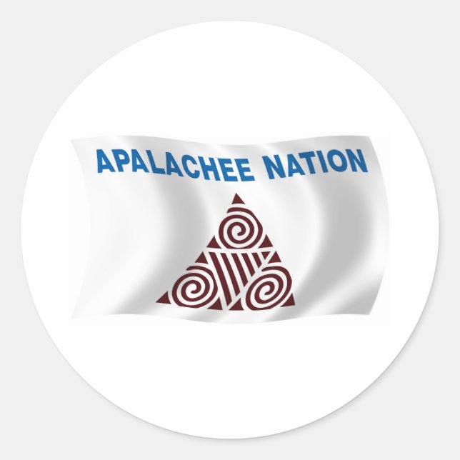 Sticker à drapeau de la nation Apalachee (Devant)