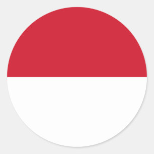 Sticker à drapeau de Monaco