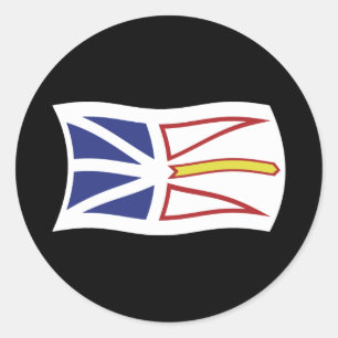 Sticker À Drapeau De Terre-Neuve-Et-Labrador