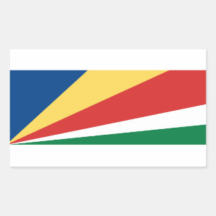 Sticker à drapeau des Seychelles*
