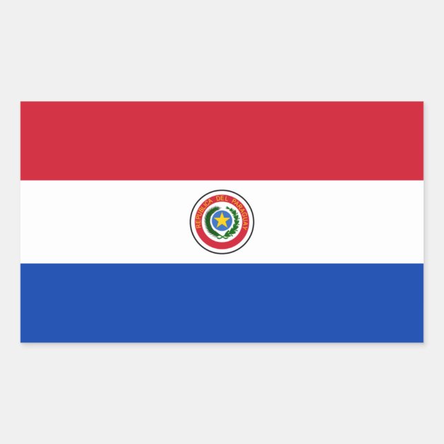 Sticker à drapeau du Paraguay (Devant)