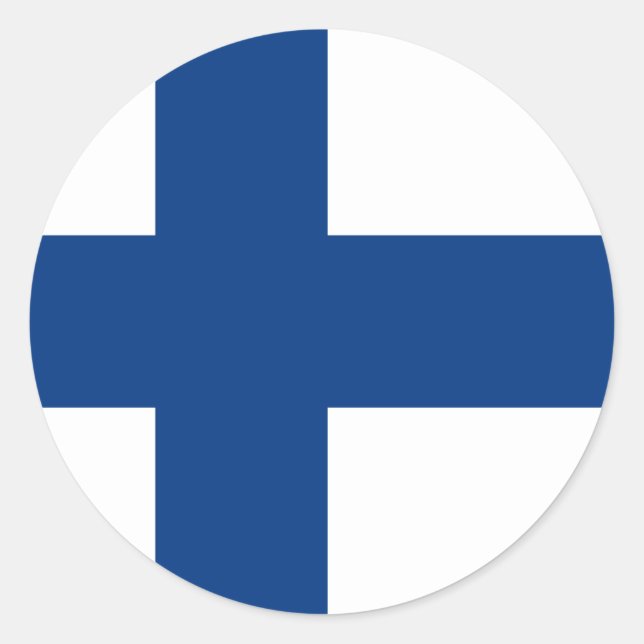 Sticker à drapeau finlandais (Devant)