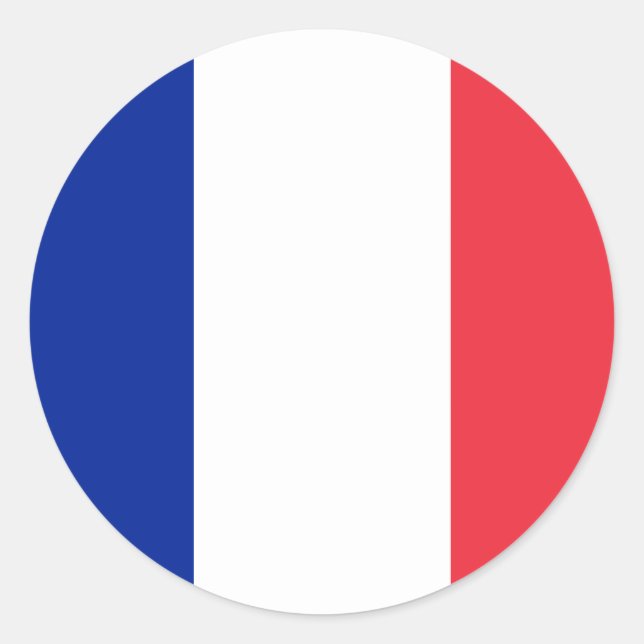Sticker à drapeau français (Devant)