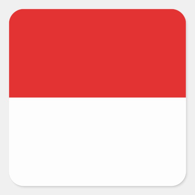 Sticker à drapeau indonésien (Devant)