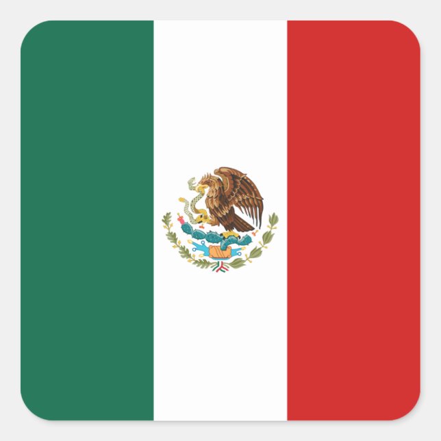 Sticker à drapeau mexicain (Devant)