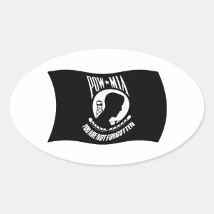 Sticker à drapeau POW & MIA