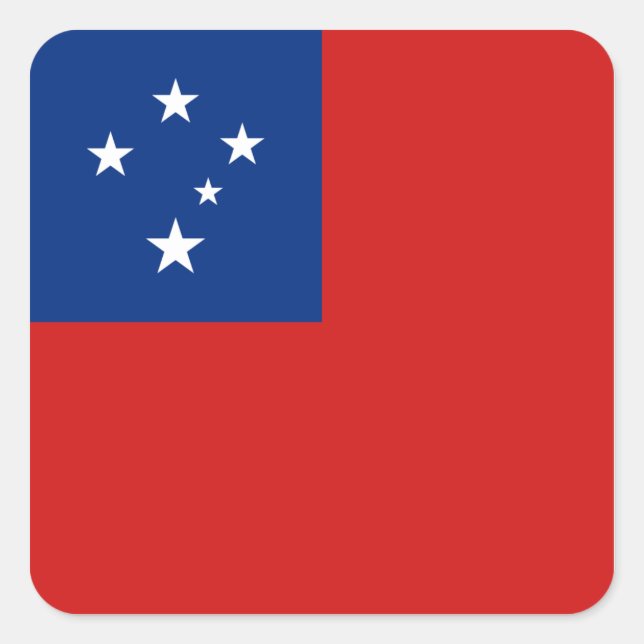 Sticker à drapeau Samoa (Devant)