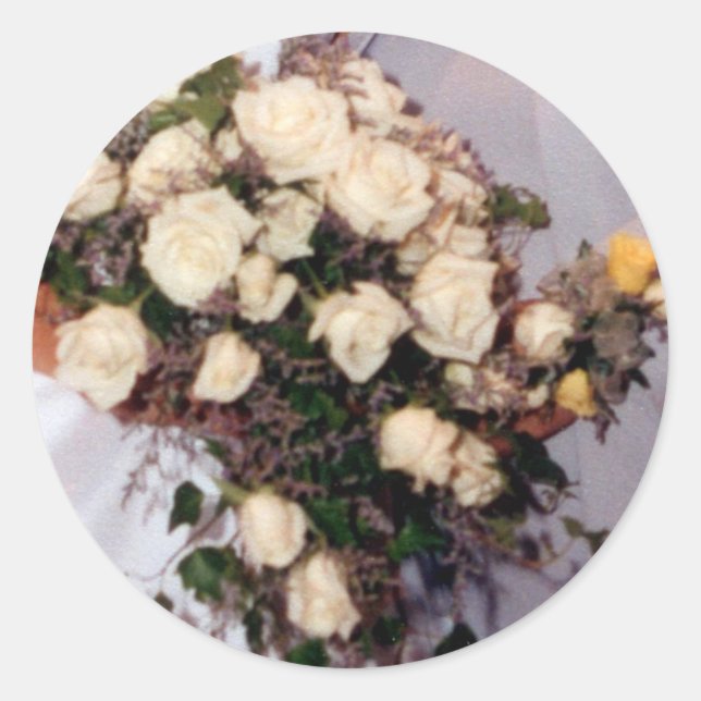 Sticker à enveloppe de bouquet rose (Devant)