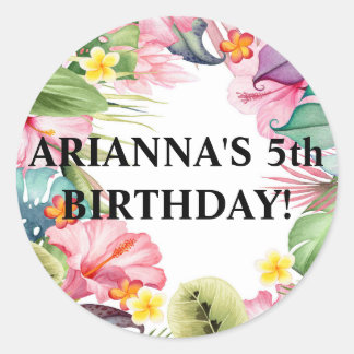 Sticker à enveloppe tropicale