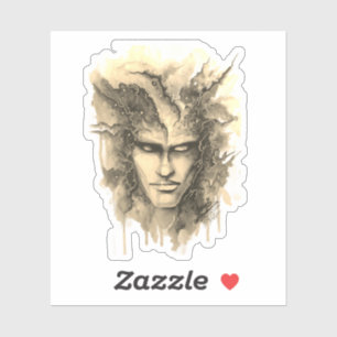 Sticker à facette aquarelle