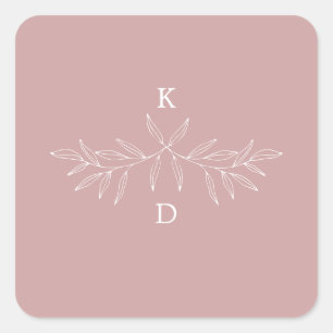 Sticker à Faire-part de mariage Laurel minimal