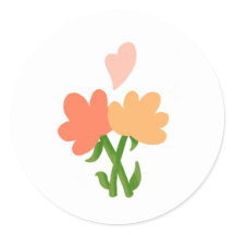 Sticker à fleurs