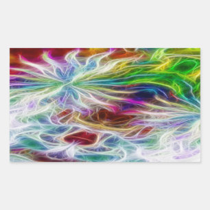 Sticker à fleurs fractales