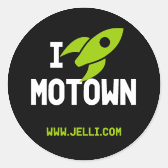 Sticker à fusée Motown (Devant)