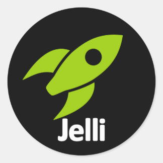 Sticker à fusée - Noir