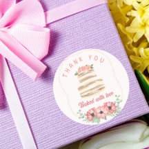 Sticker à gâteau Mariage cuit avec amour