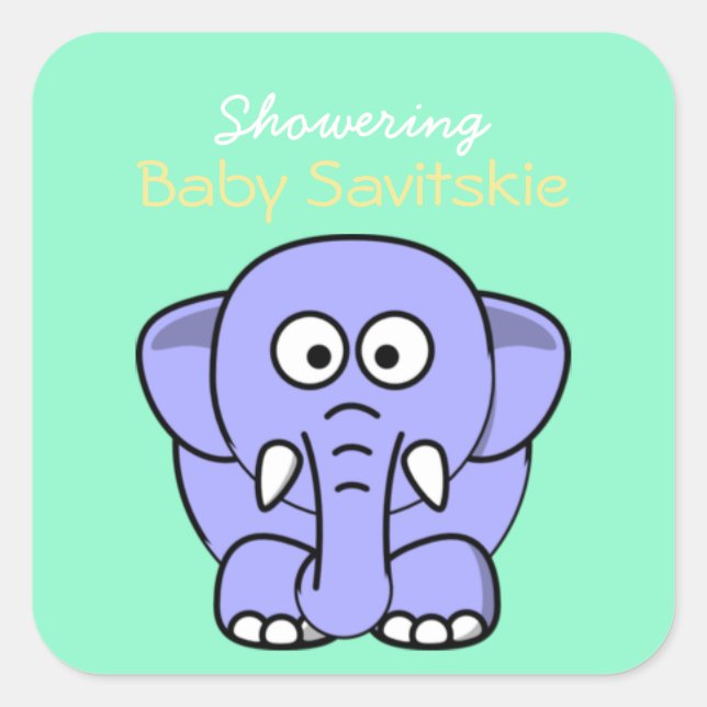 Sticker à jarre Mason pour bébé à douche - Jaune v (Devant)