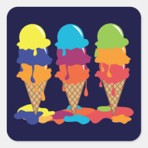 Sticker à la crème glacée