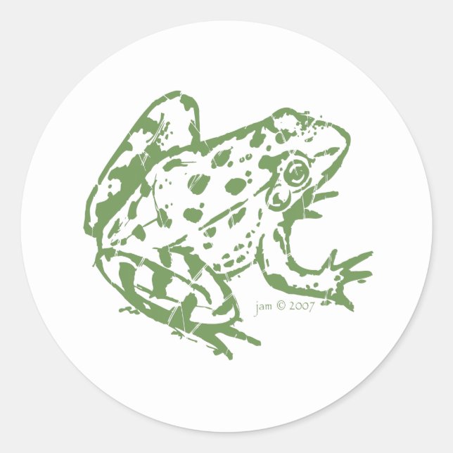 Sticker à la grenouille (Devant)