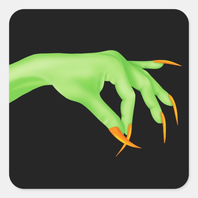 Sticker à la main de la sorcière (Devant)