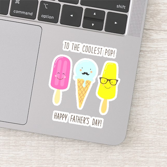 Sticker À la Pop la plus froide - Fête des pères (Détail)