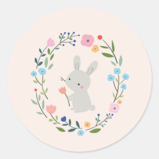 Sticker à lapin mignon par Cubeely Paris