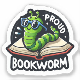 Sticker à lecture mignon pour Book Lover