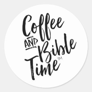 Sticker à lettres de café et de la Bible
