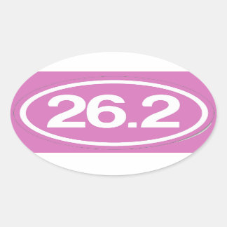 Sticker à marathon rose 26,2