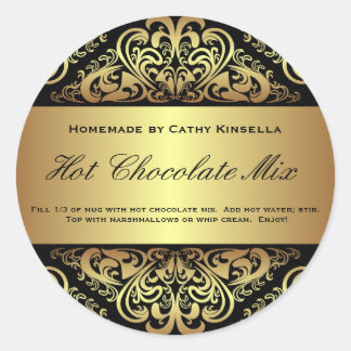 Sticker à mélange de chocolat chaud