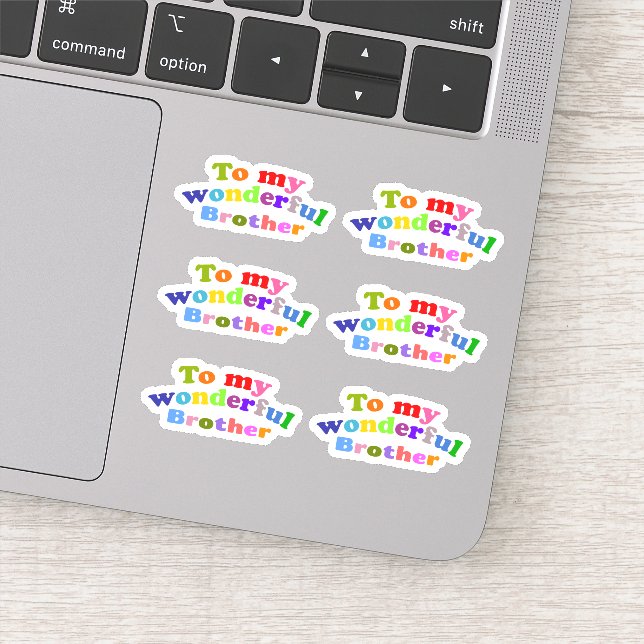 Sticker À mon merveilleux frère (Détail)