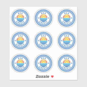 Sticker à pack multiple Kea Island, Grèce