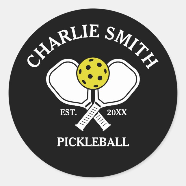 Sticker à pédales personnalisé - Nom et année (Devant)