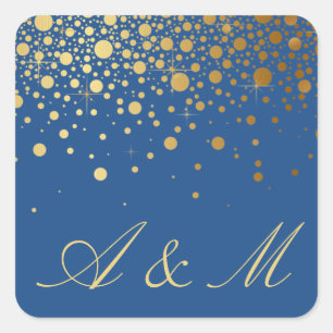 Sticker à points Confetti Faux Gold Foil III